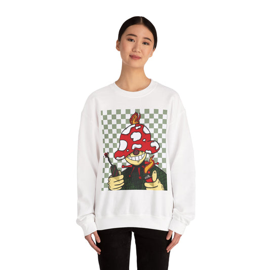 “Mushroom Burner” Graphic Sweatshirt