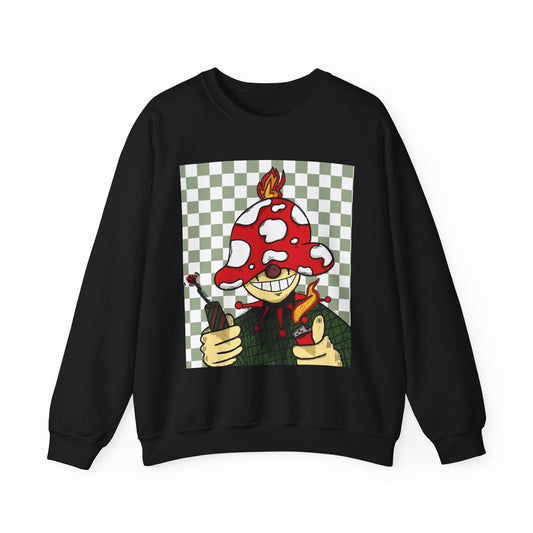 “Mushroom Burner” Graphic Sweatshirt